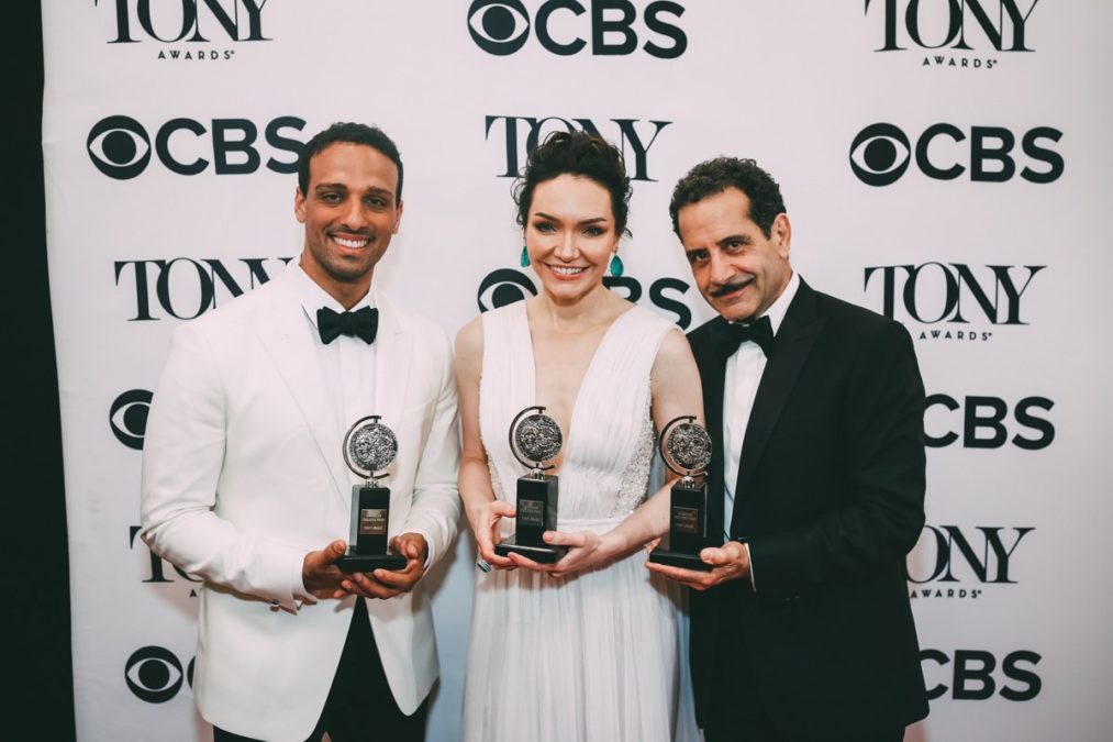 Tony Awards Winner Circle - Ari'el Stachel - Katrina Lenk - Tony Shalhoub - 6/18 - EMK