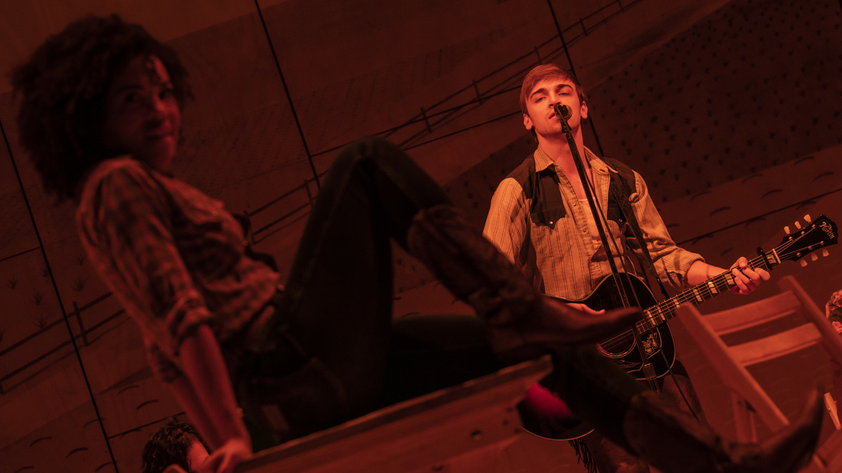 Sean Grandillo and Sasha Hutchings in the National Tour of Rodgers & Hammerstein's OKLAHOMA!. Photo by Matt Murphy - MurphyMade.